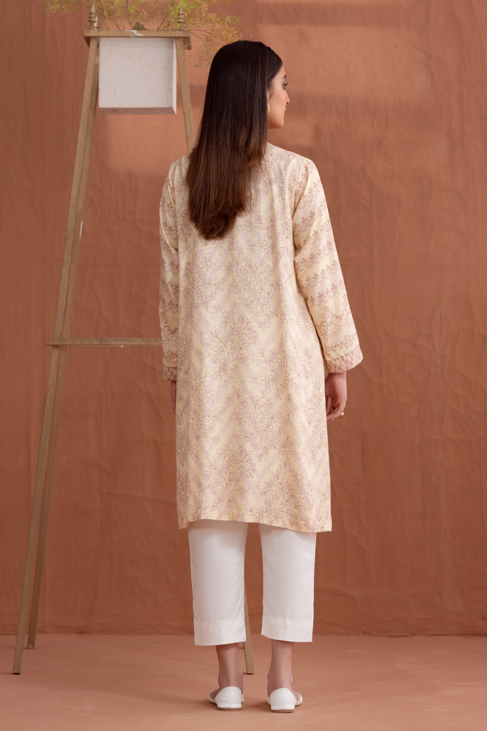 1 PC Unstitched | Printed Jacquard Shirt