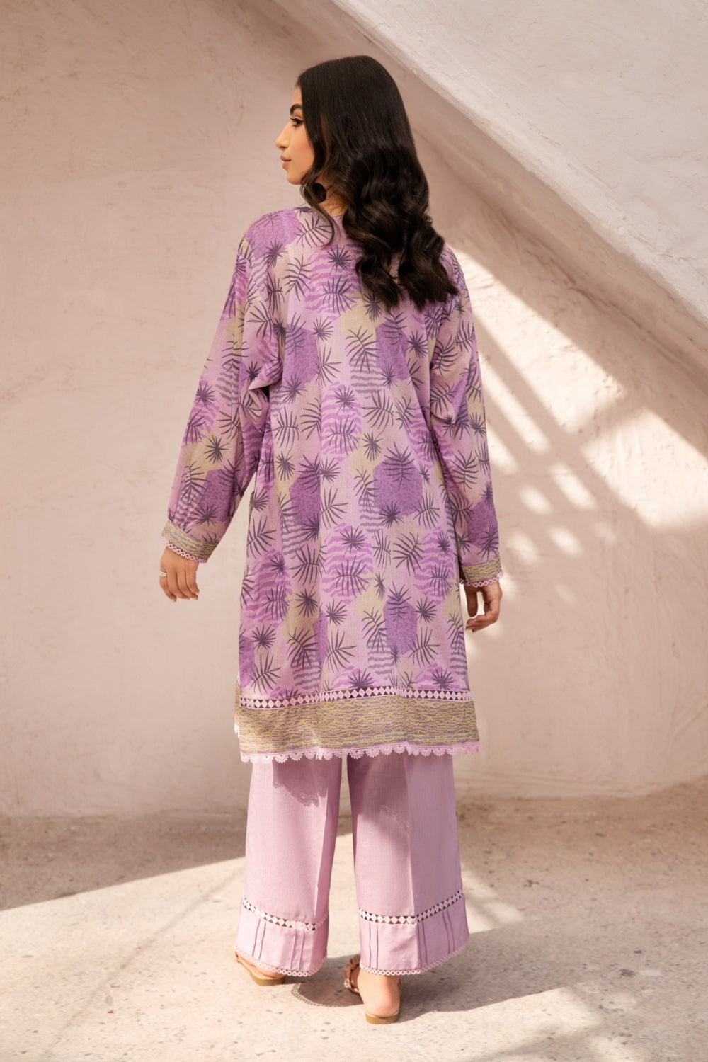 2 PC Unstitched | Digital Printed Lawn Shirt + Dyed Cambric Trouser