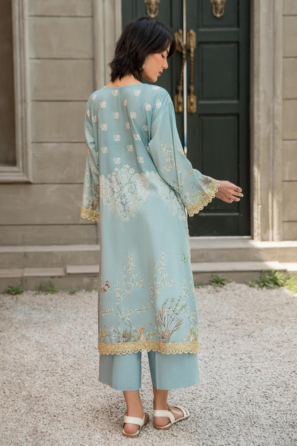 1 PC Unstitched | Printed Lawn Shirt