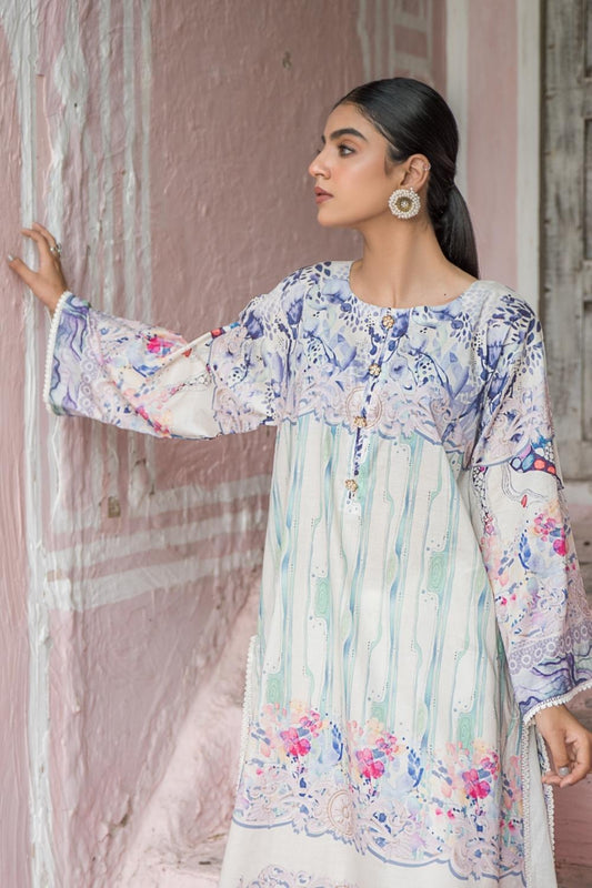 1 PC Unstitched | Printed Lawn Shirt