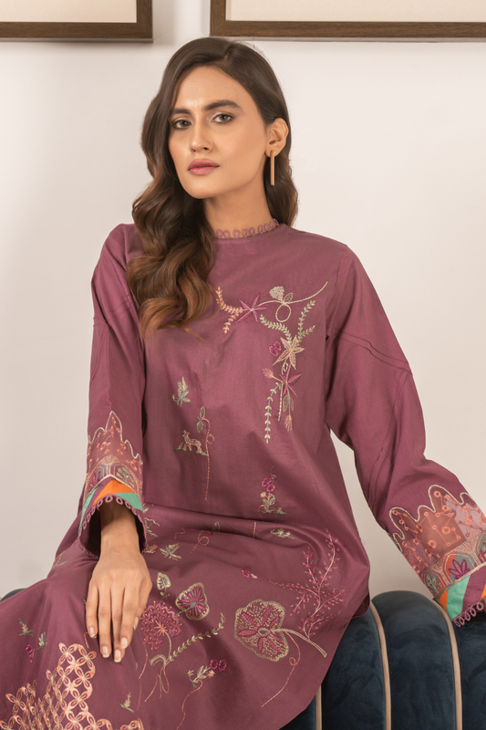 2 PC Stitched | Embroidered Suit