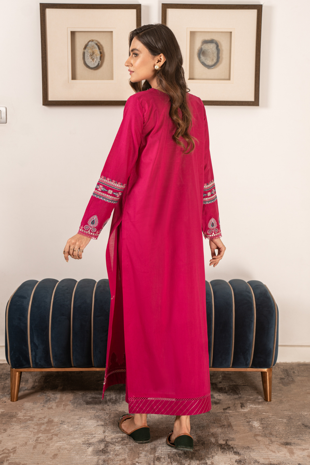 2 PC Stitched | Embroidered Suit