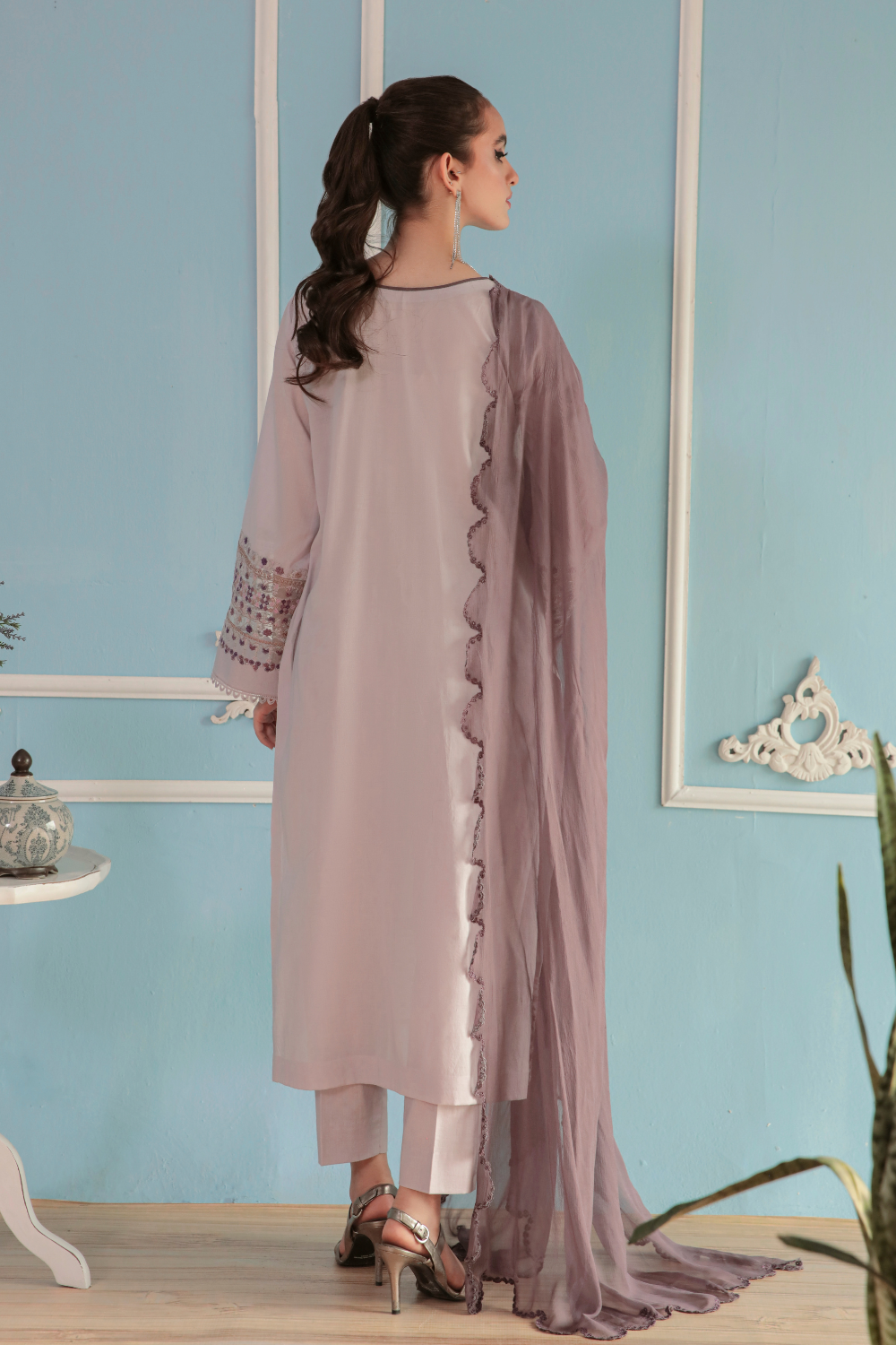 3 PC Stitched | Embroidered Suit