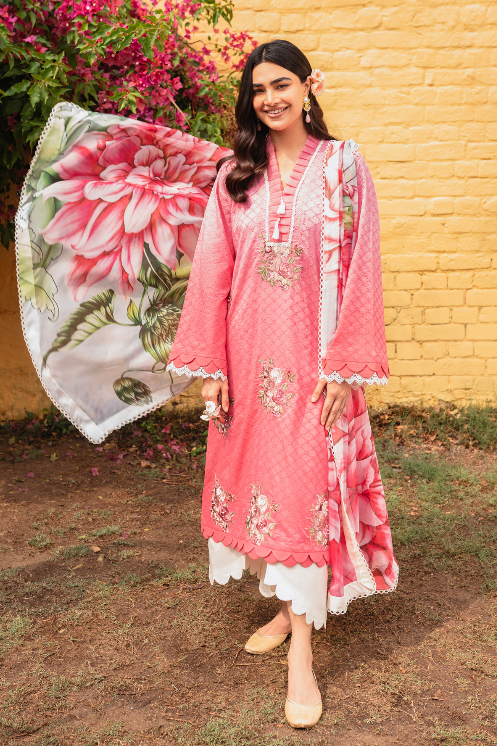 3 PC Stitched | Formal Embroidered Suit