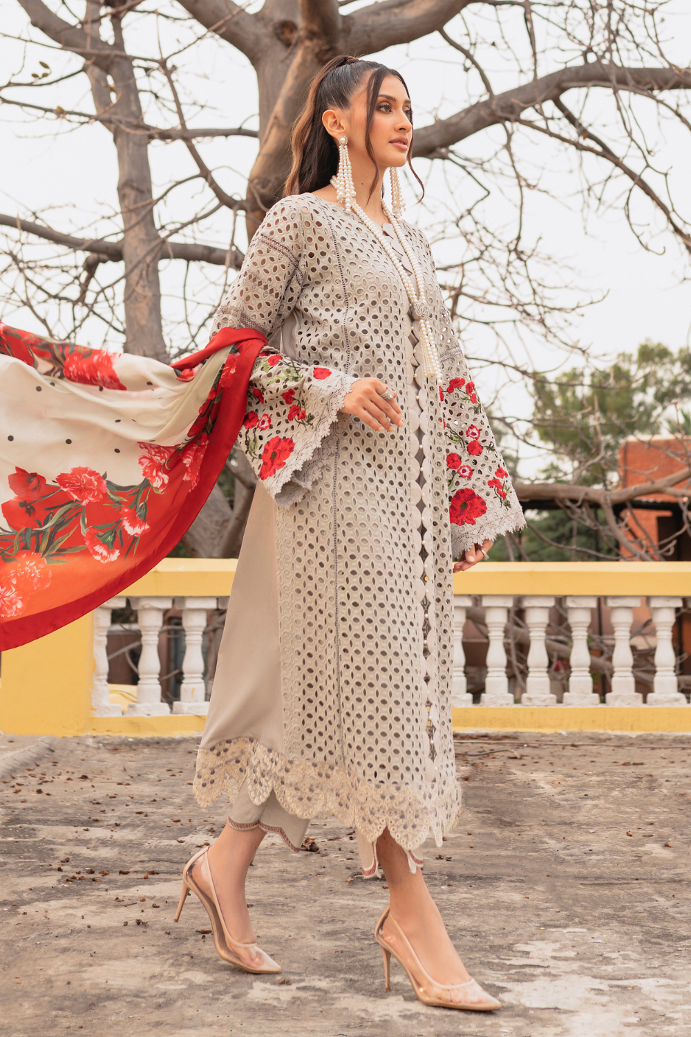 3 PC Stitched | Formal Embroidered Suit