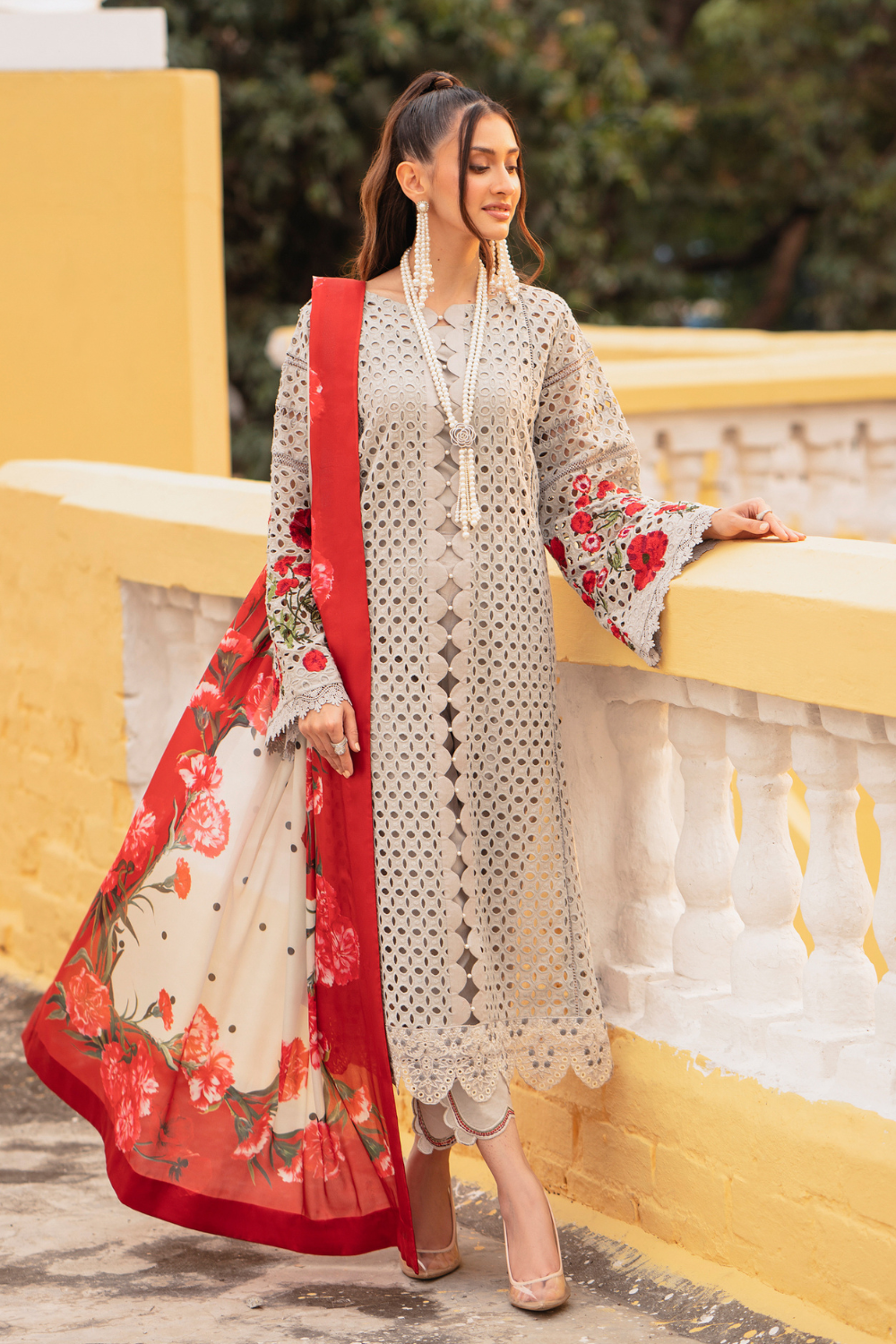 3 PC Stitched | Formal Embroidered Suit