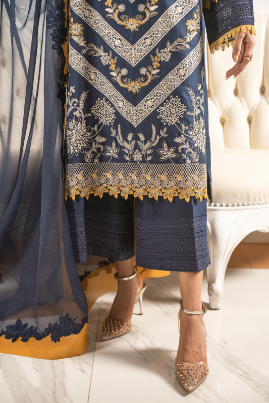 3 PC Stitched | Embroidered Suit