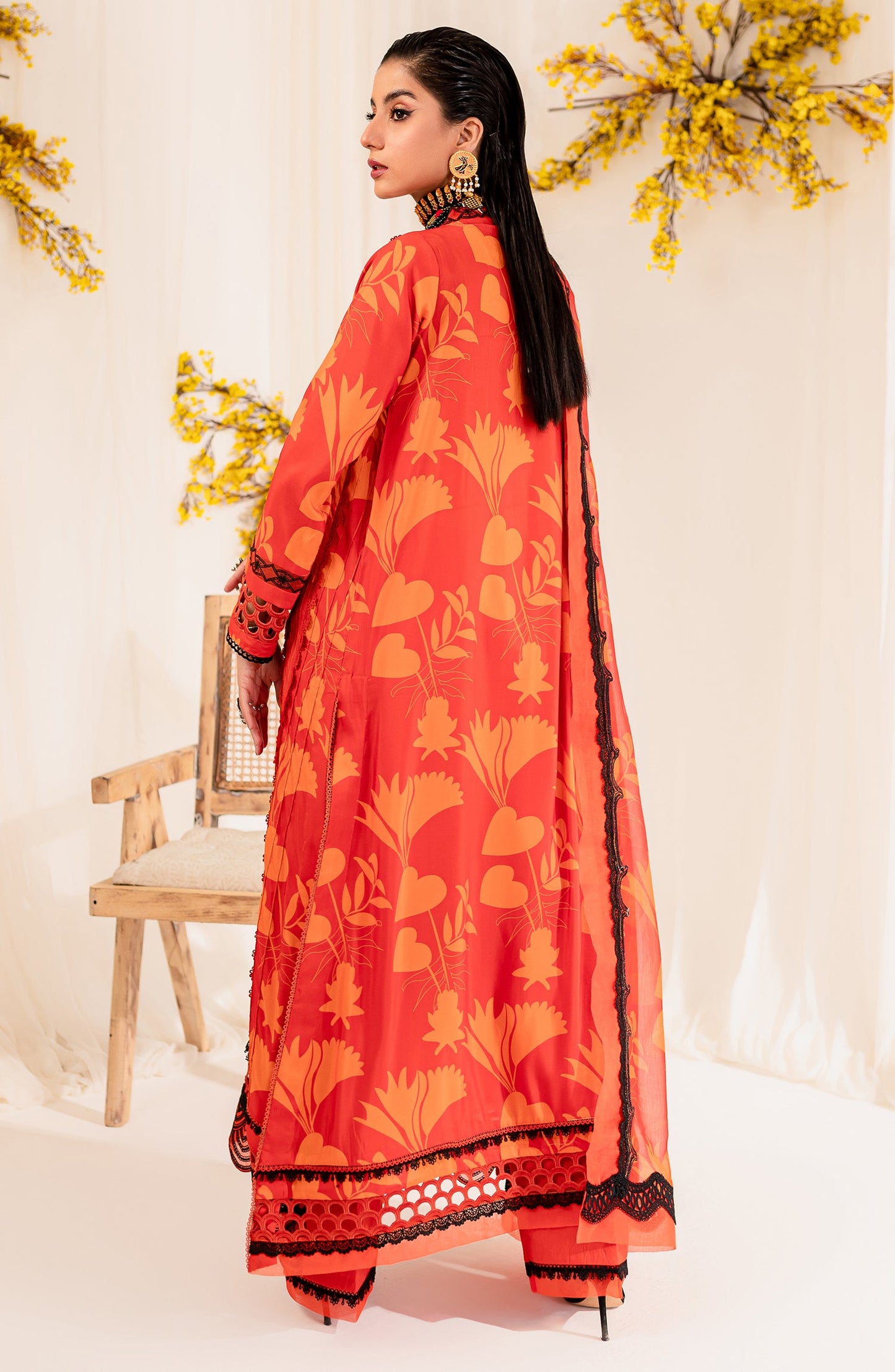 Printed Embroidered Lawn - Hyacinth (MLFD-166)