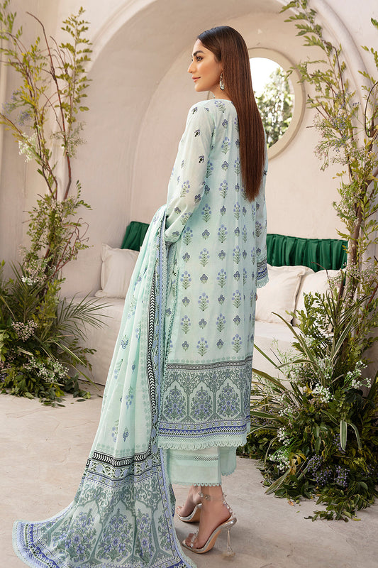 3 PC Unstitched | Printed Shirt + Printed Dupatta + Dyed Trouser