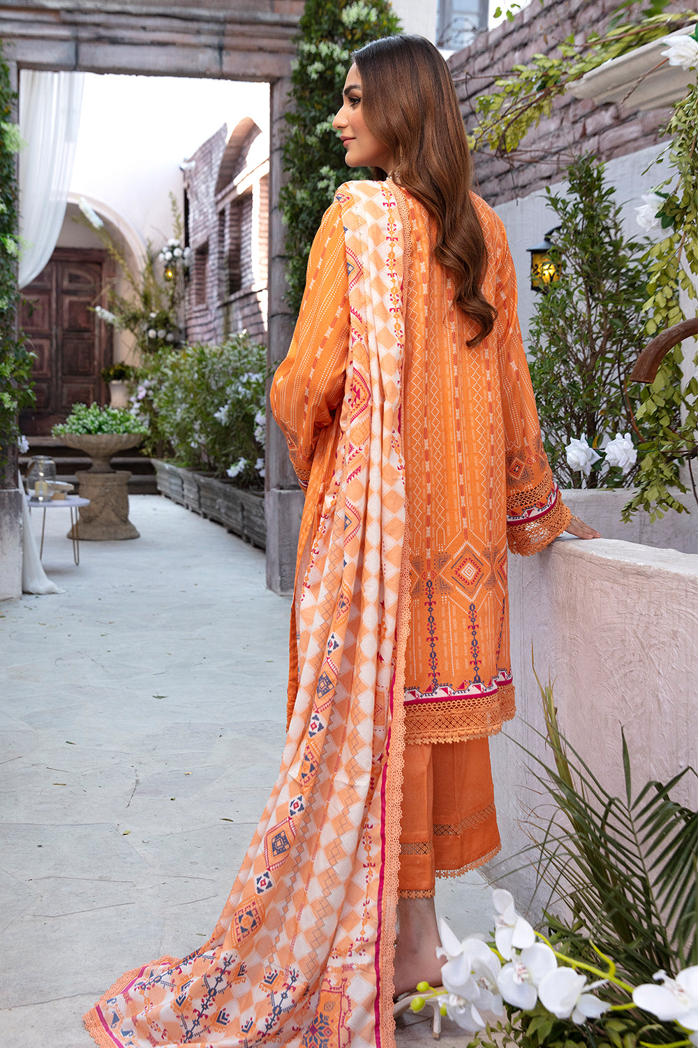 3 PC Unstitched | Printed Shirt + Printed Dupatta + Dyed Trouser