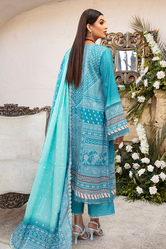 3 PC Unstitched | Printed Shirt + Printed Dupatta + Dyed Trouser