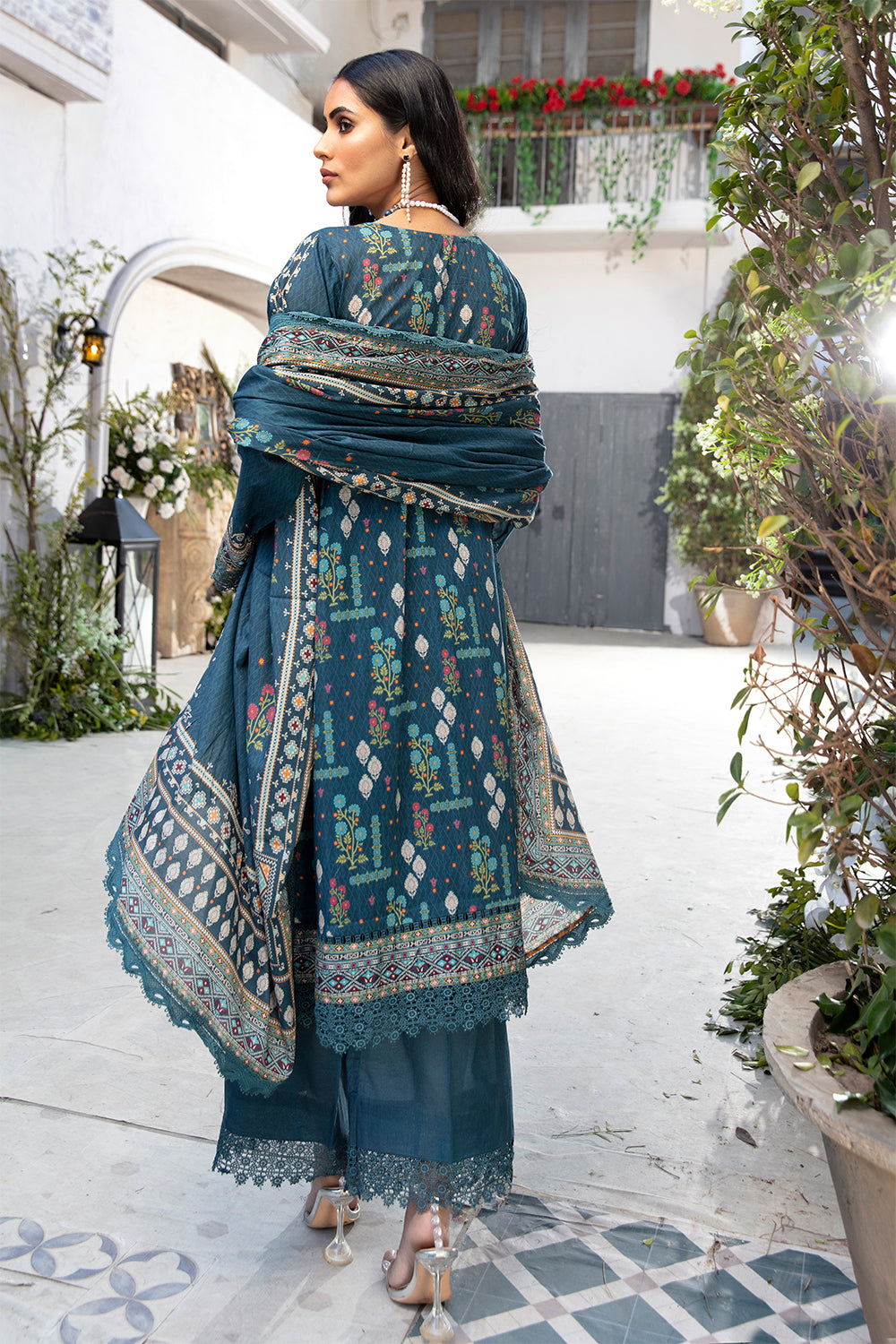 3 PC Unstitched | Printed Shirt + Printed Dupatta + Dyed Trouser