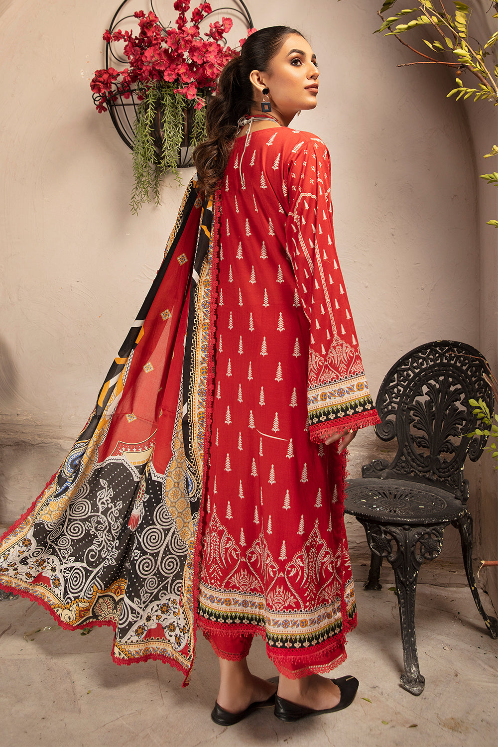 3 PC Unstitched | Printed Shirt + Printed Dupatta + Dyed Trouser