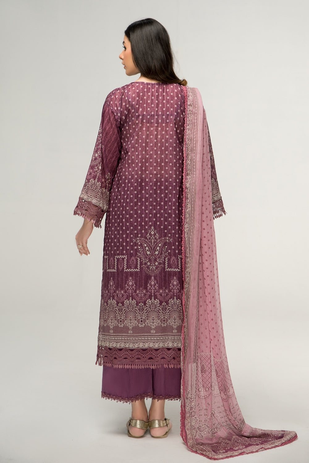 2 PC Unstitched | Digital Printed Shirt + Digital Printed Chiffon Duppata