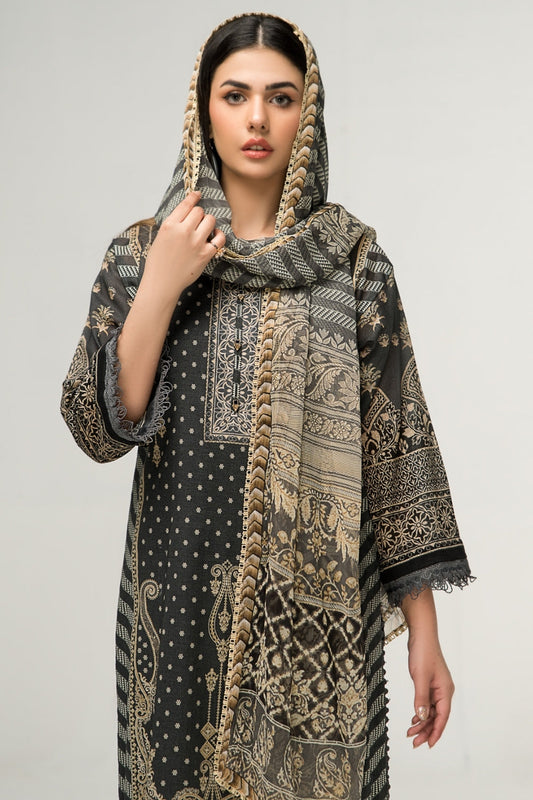 2 PC Unstitched | Digital Printed Shirt + Digital Printed Chiffon Duppata