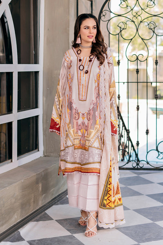 3 PC Unstitched Lawn Suit