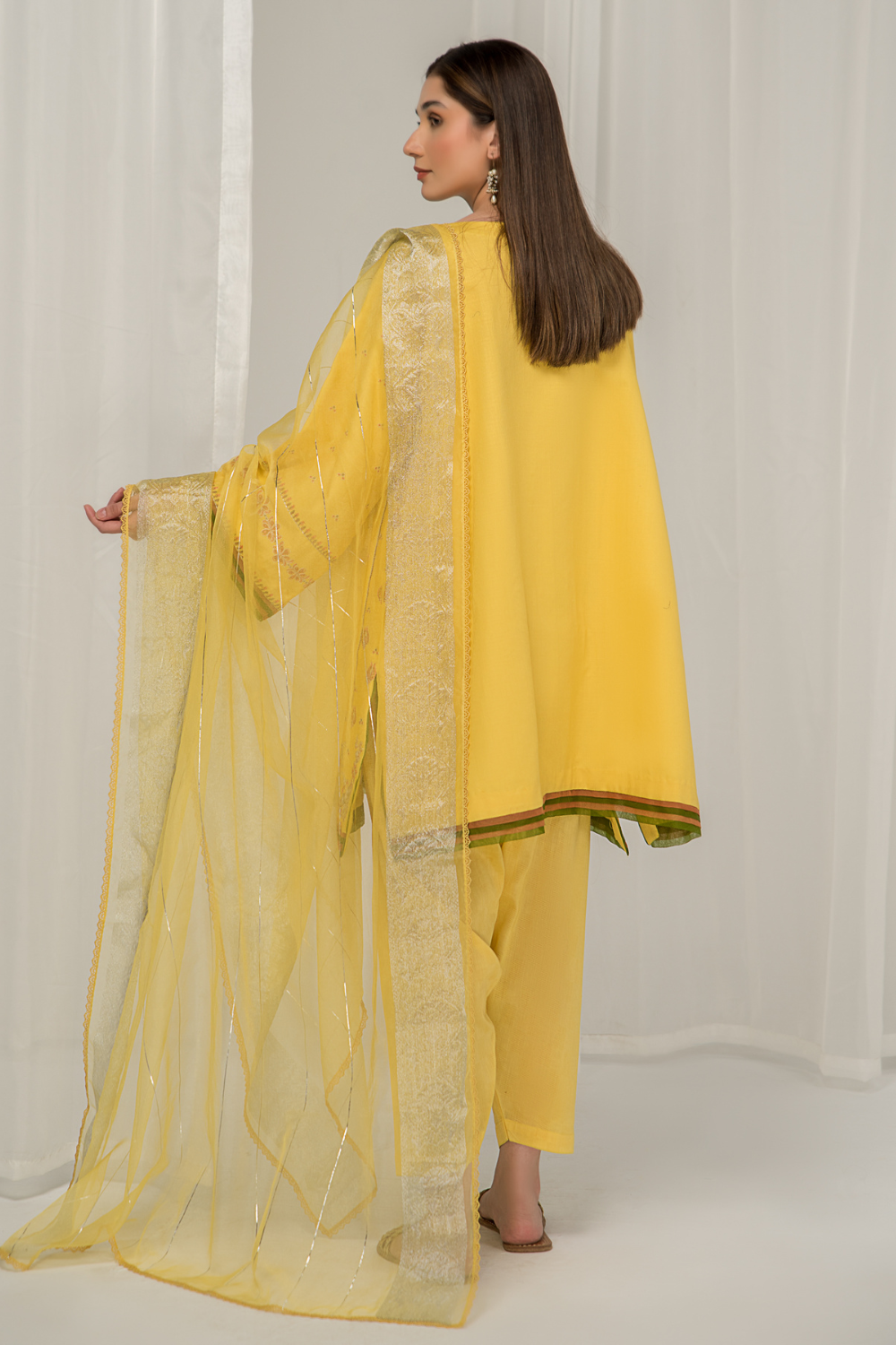 3 PC Unstitched Jacquard Embroidered Suit