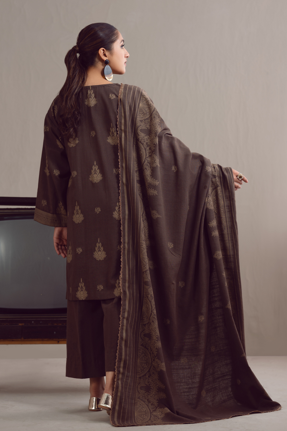 3 PC Unstitched | Khaddar Suit