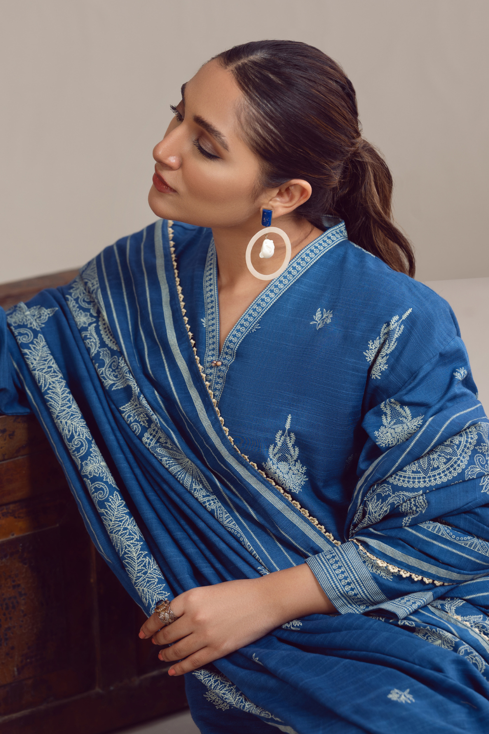 3 PC Unstitched | Khaddar Suit