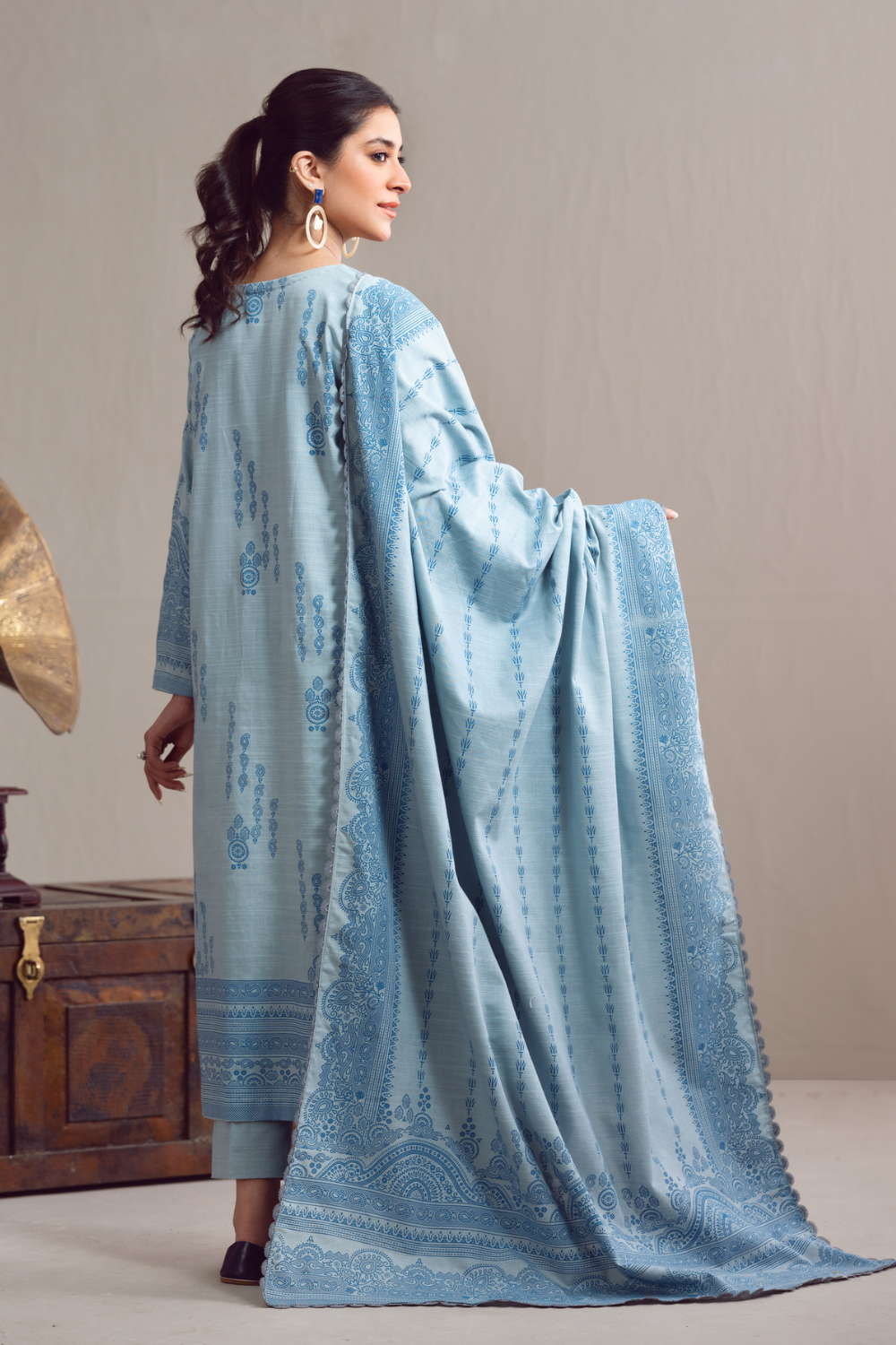 3 PC Unstitched | Khaddar Suit