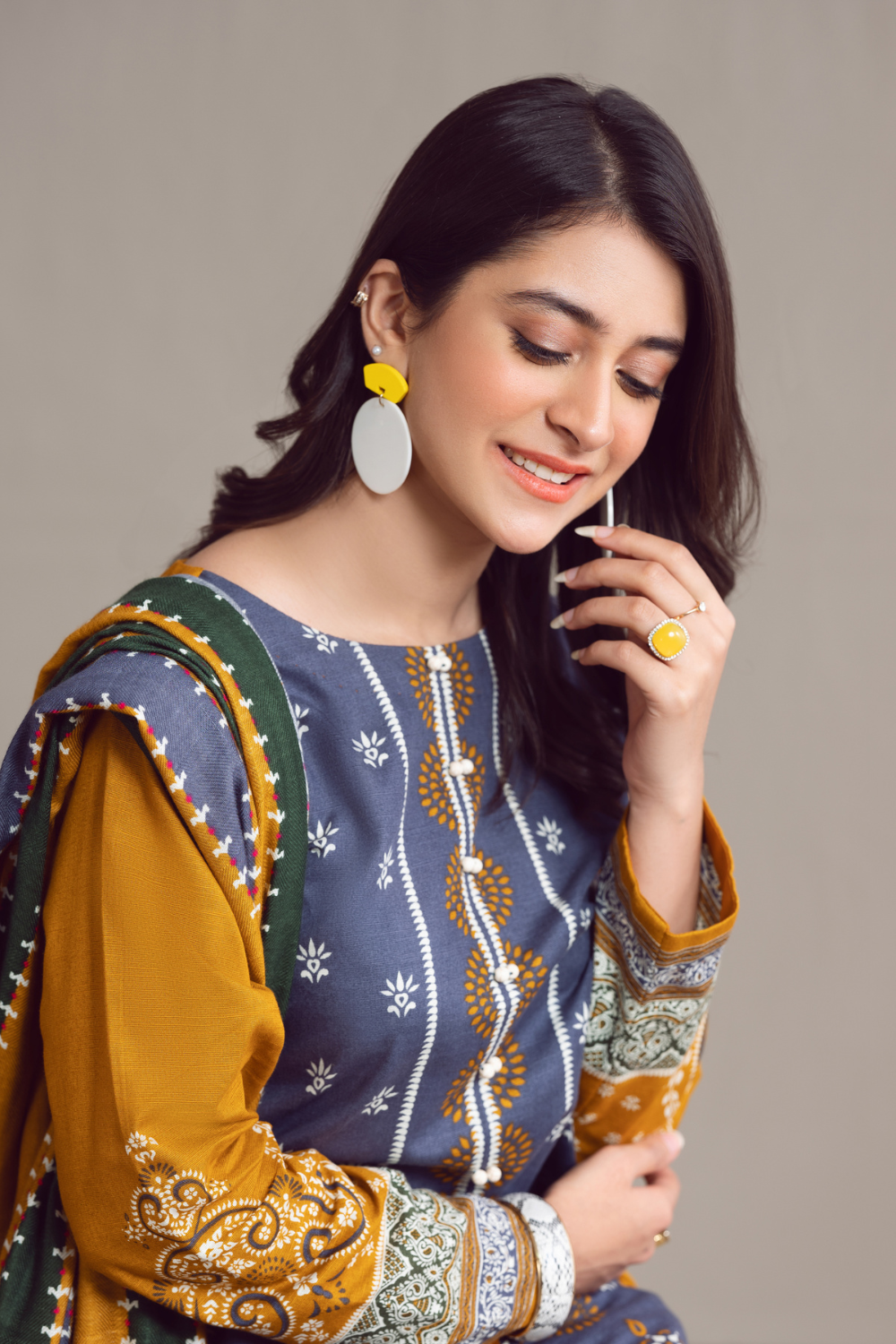 3 PC Unstitched | Khaddar Suit + Cotton Viscose Dupatta