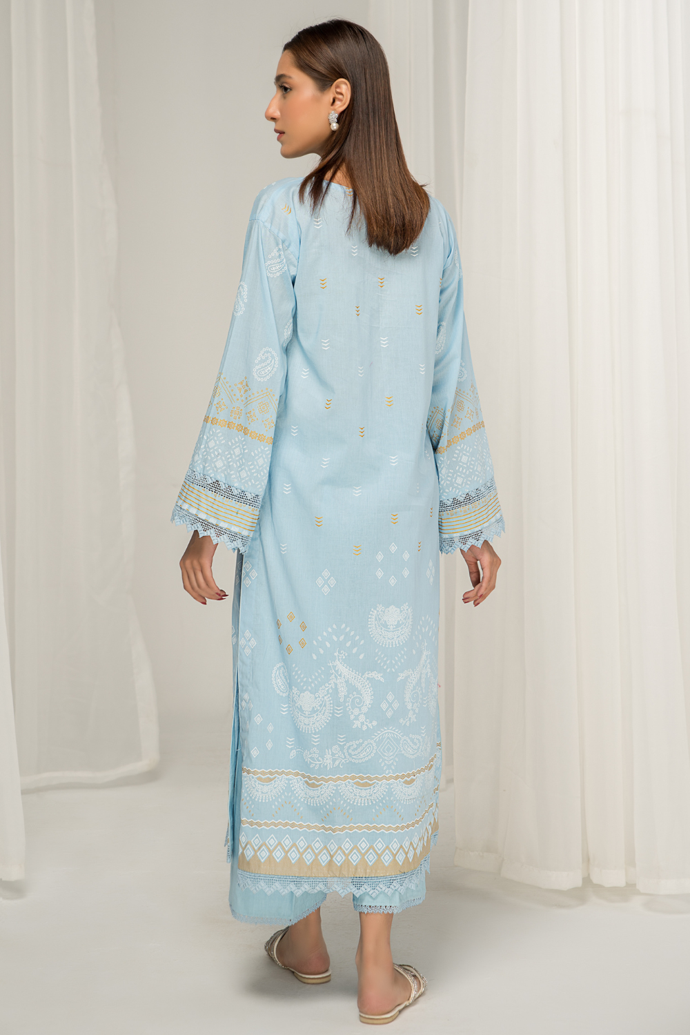 1 PC Unstitched | Printed Lawn Shirt