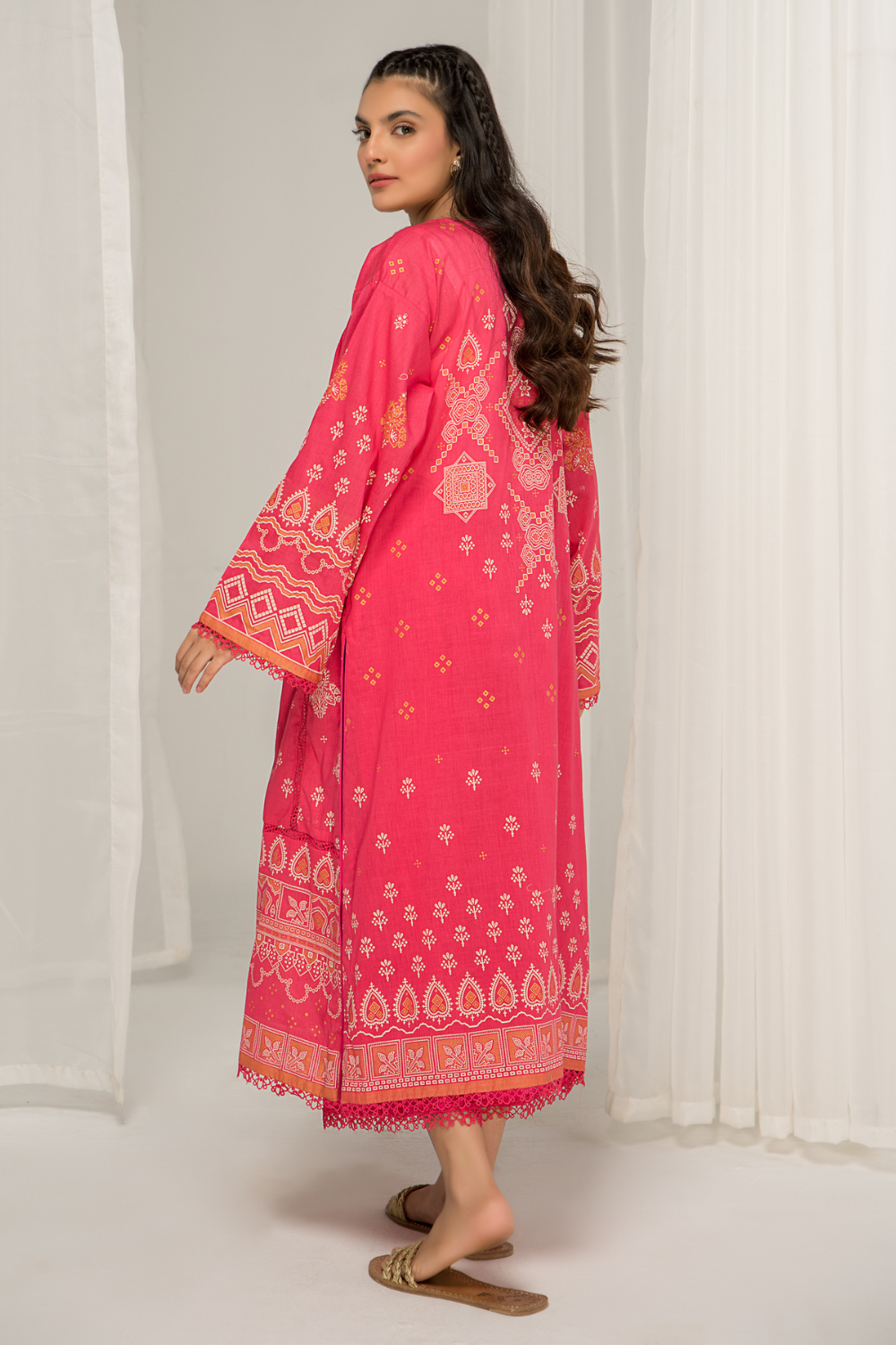 1 PC Unstitched | Printed Lawn Shirt