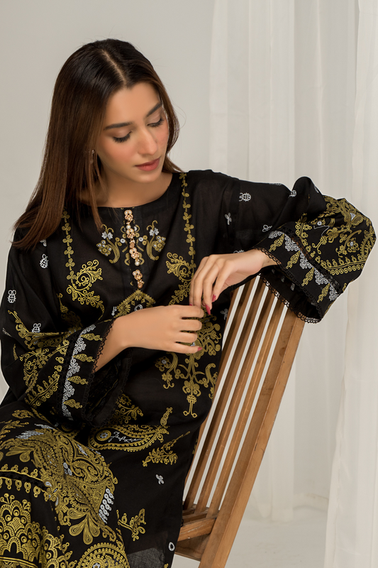 1 PC Unstitched | Printed Lawn Shirt