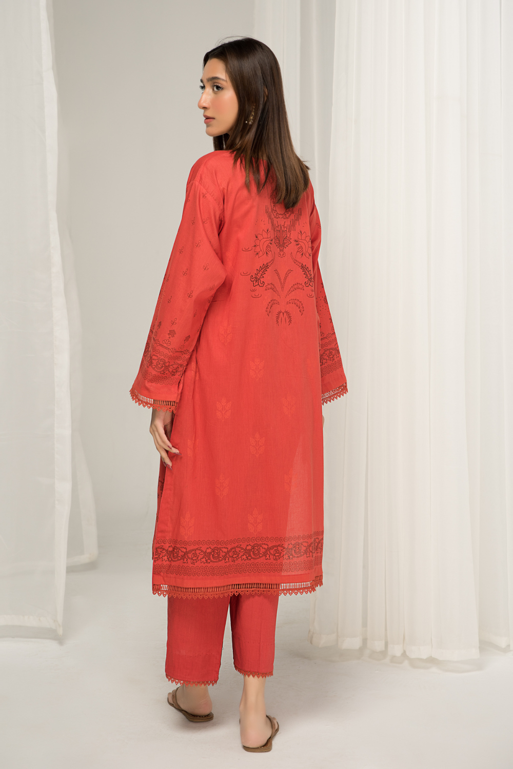 1 PC Unstitched | Printed Lawn Shirt