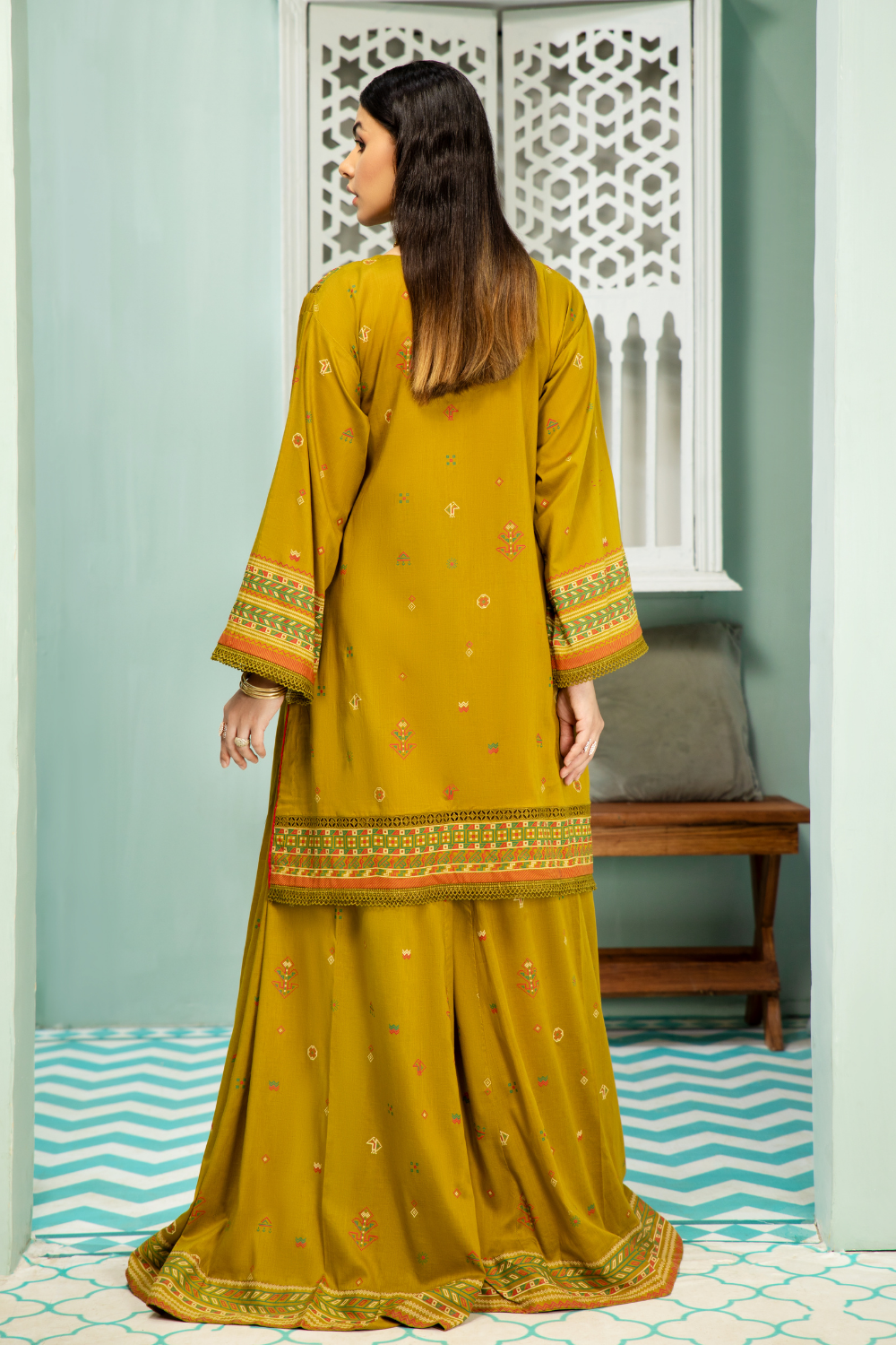 2 PC Unstitched | Printed Lawn Shirt + Cambric Trouser