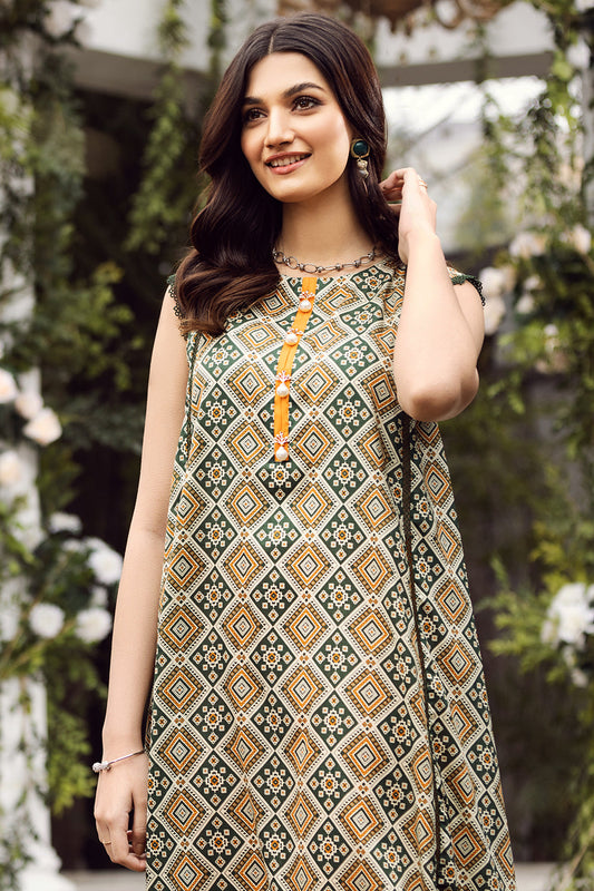 2 PC Unstitched | Printed Shirt + Printed Trouser