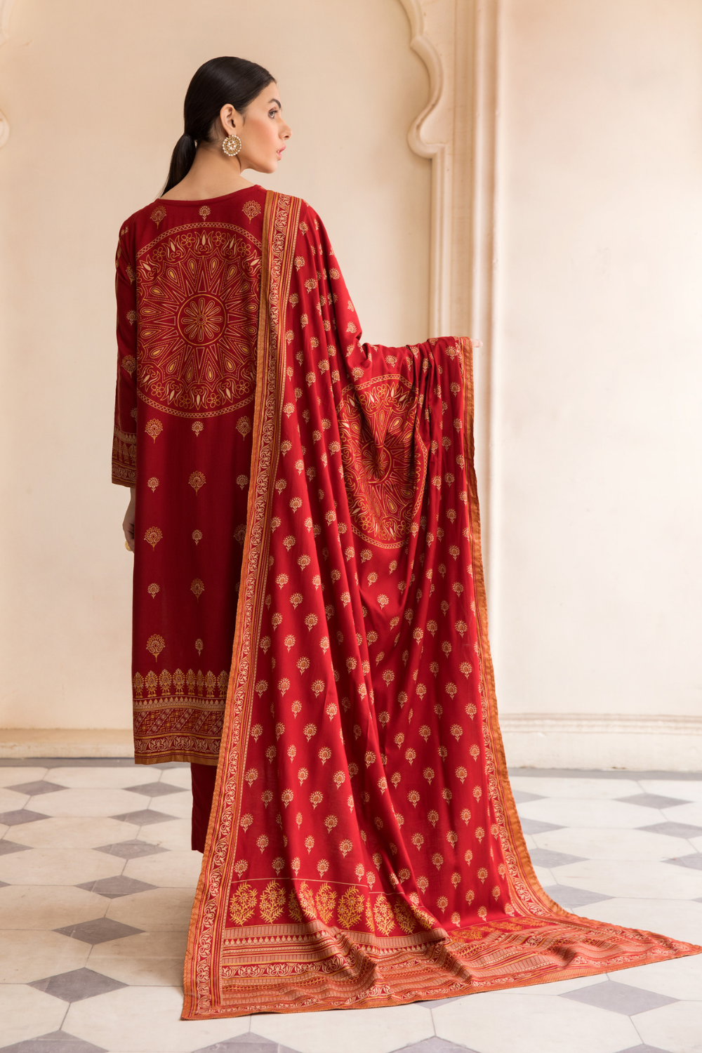 3 PC Unstitched | Printed Linen Suit