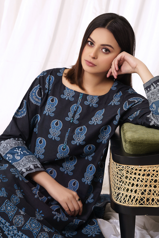 1 PC Unstitched | Printed Khaddar Shirt