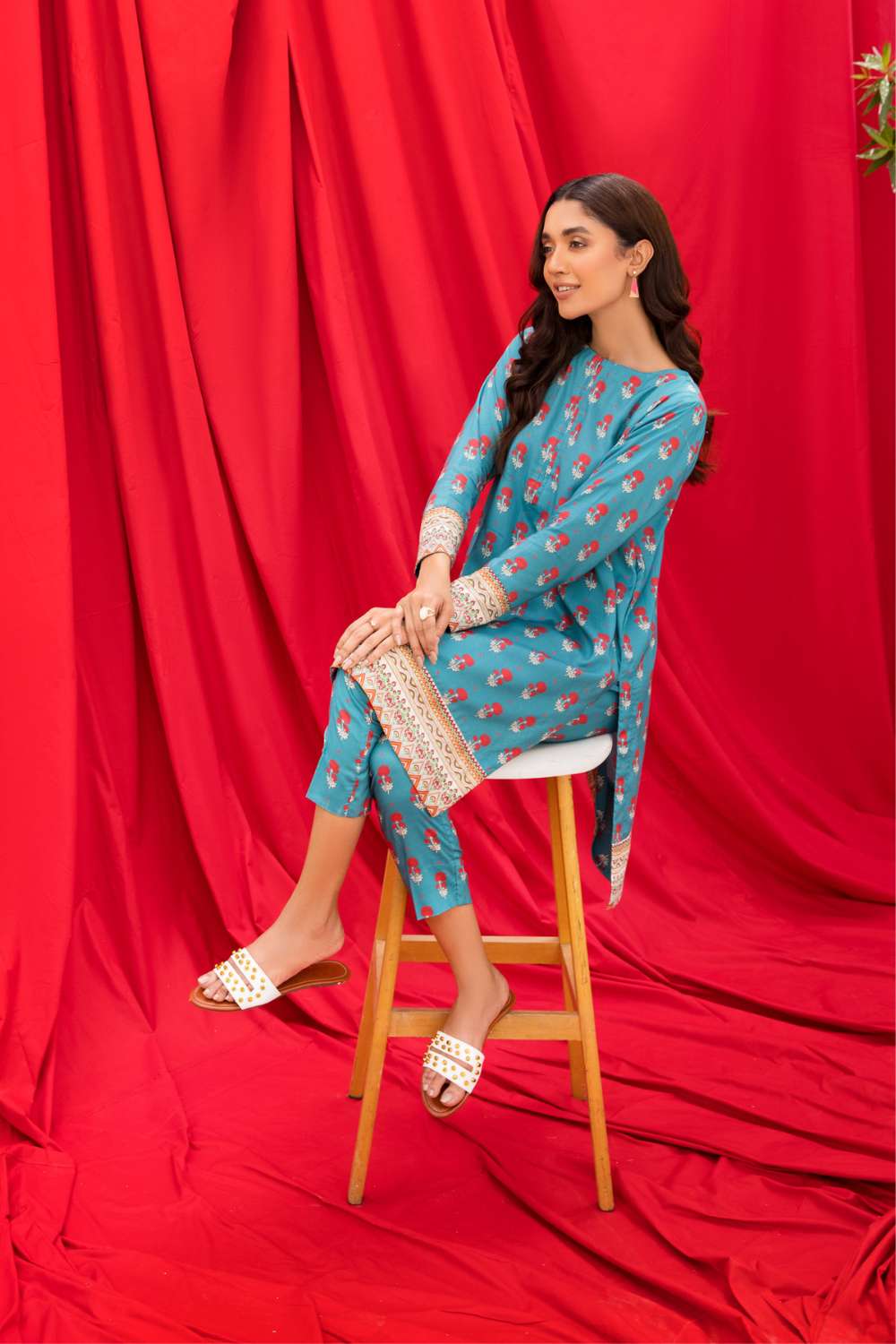 2 PC Unstitched | Printed Linen Suit