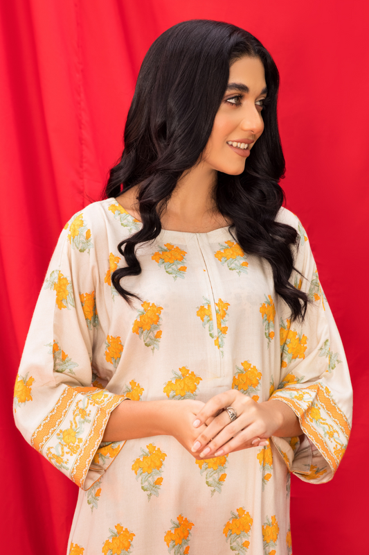 2 PC Unstitched | Printed Linen Suit