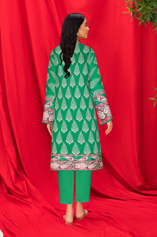 2 PC Unstitched | Printed Linen Suit