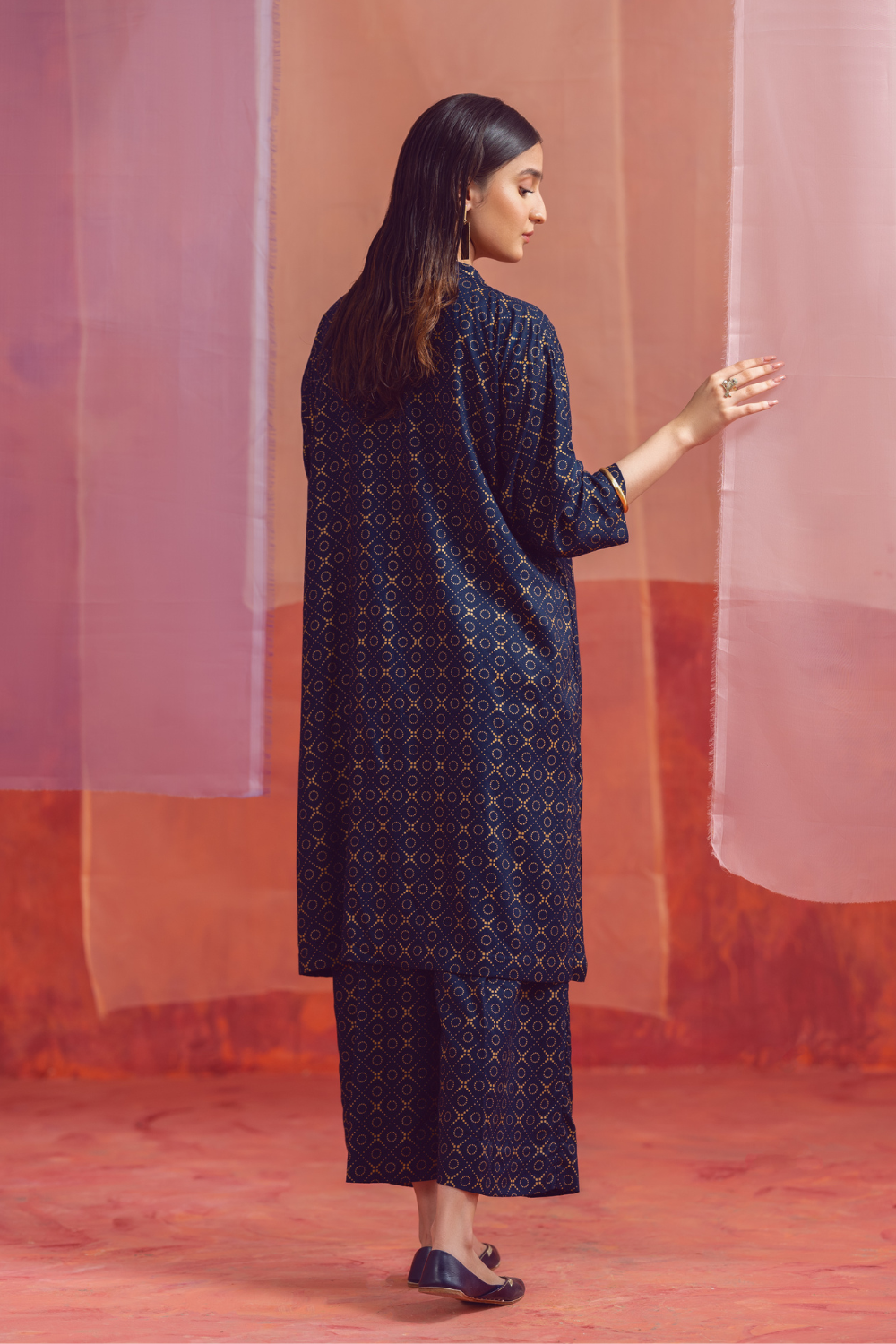 2 PC Unstitched | Printed Linen Shirt + Trouser