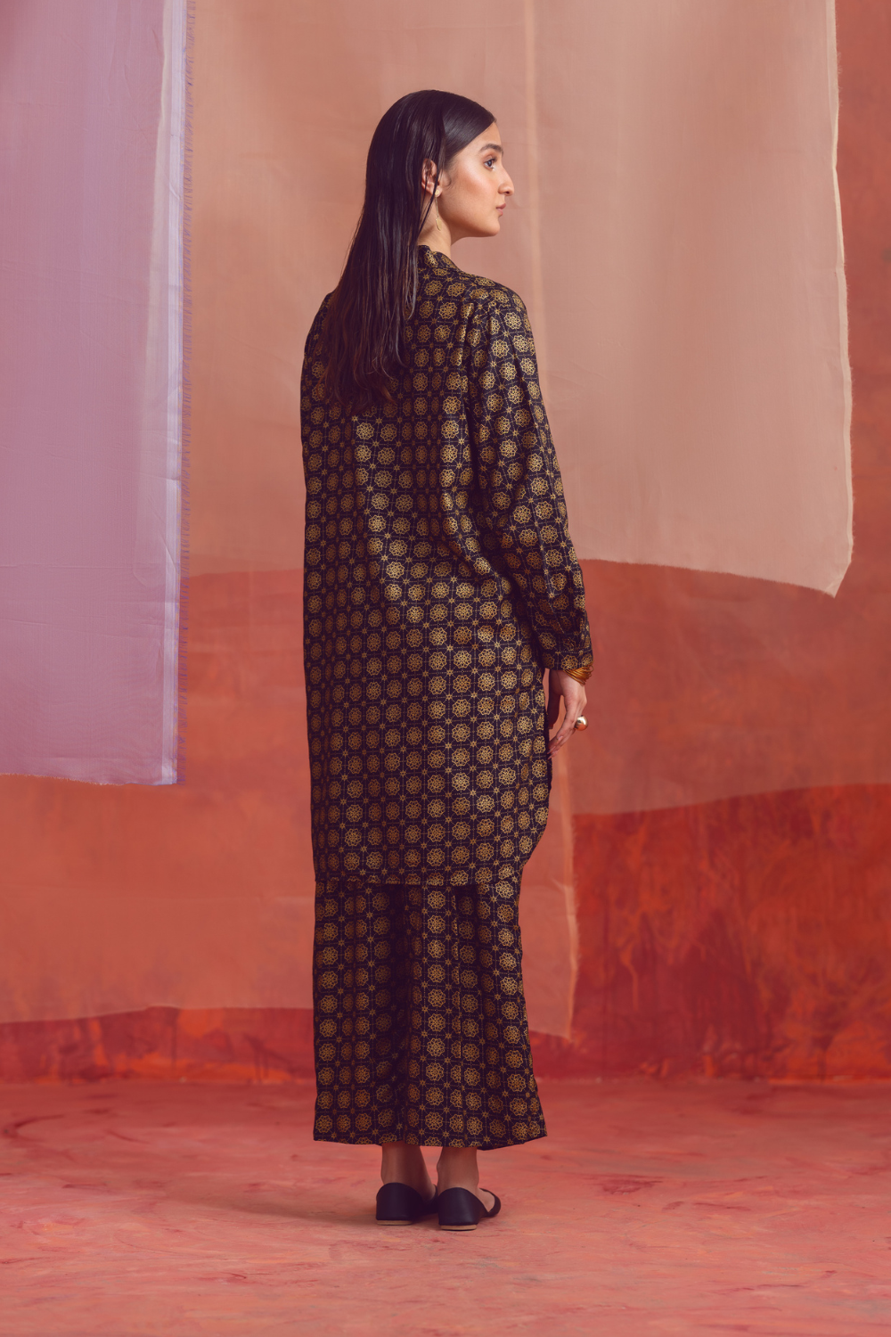 2 PC Unstitched | Printed Linen Shirt + Trouser