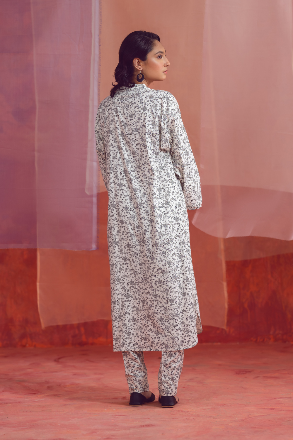 2 PC Unstitched | Printed Linen Shirt + Trouser