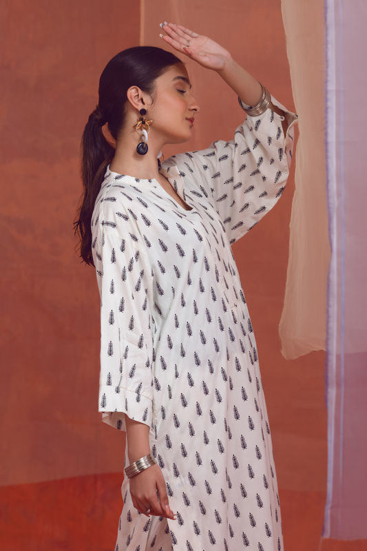 2 PC Unstitched | Printed Linen Shirt + Trouser