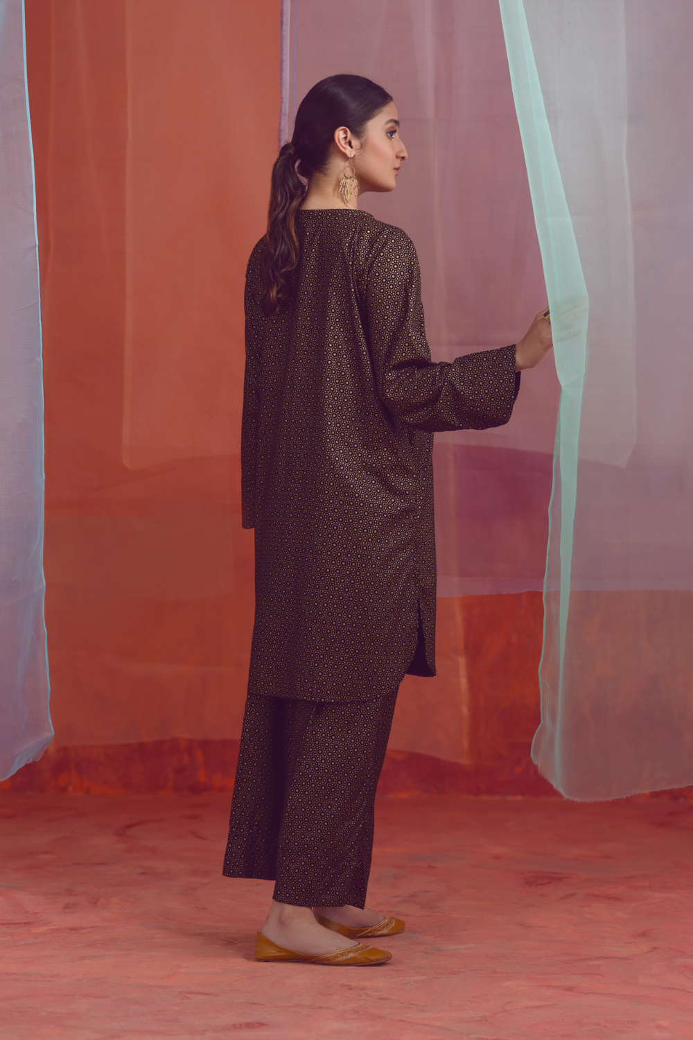 2 PC Unstitched | Printed Linen Shirt + Trouser