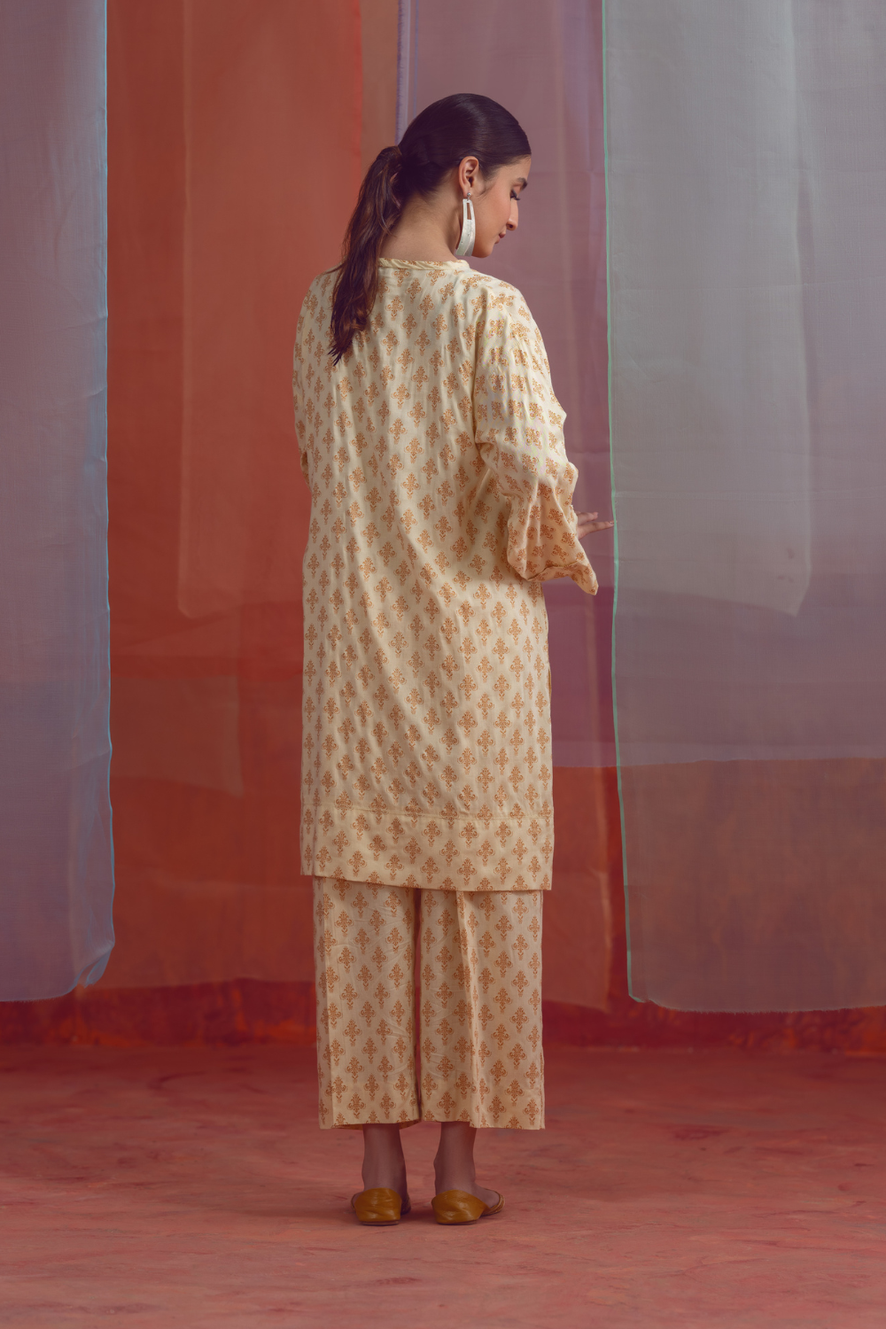 2 PC Unstitched | Printed Linen Shirt + Trouser
