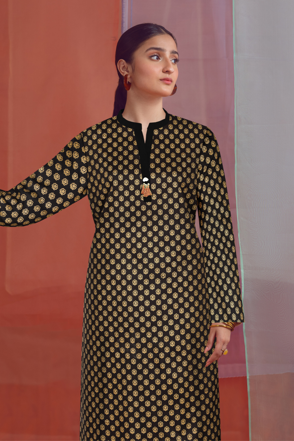 2 PC Unstitched | Printed Linen Shirt + Trouser