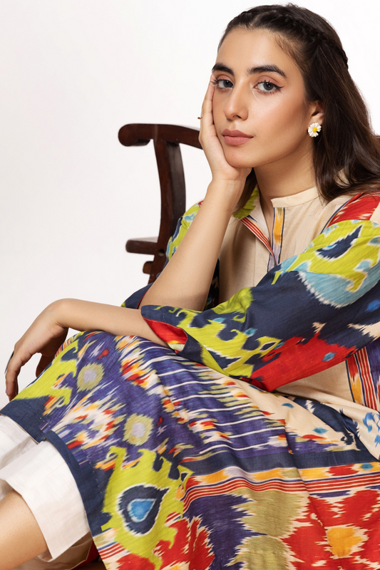 1 PC Unstitched | Digital Printed Poplin Shirt