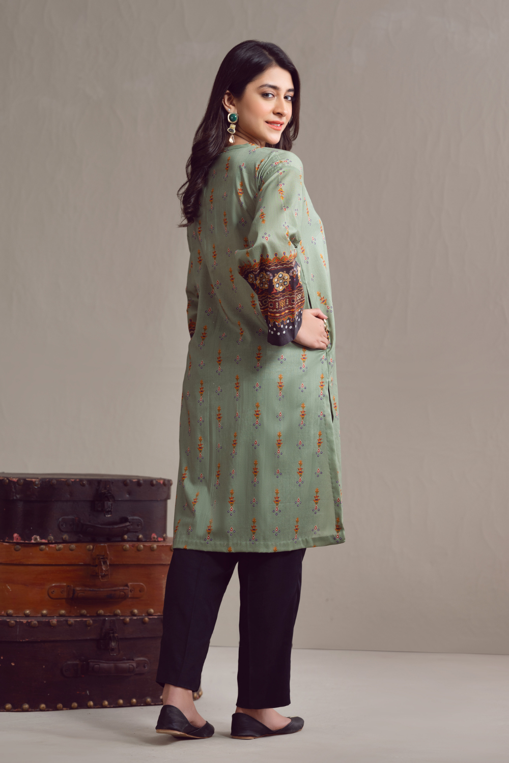 1 PC Unstitched | Digital Printed Poplin Shirt