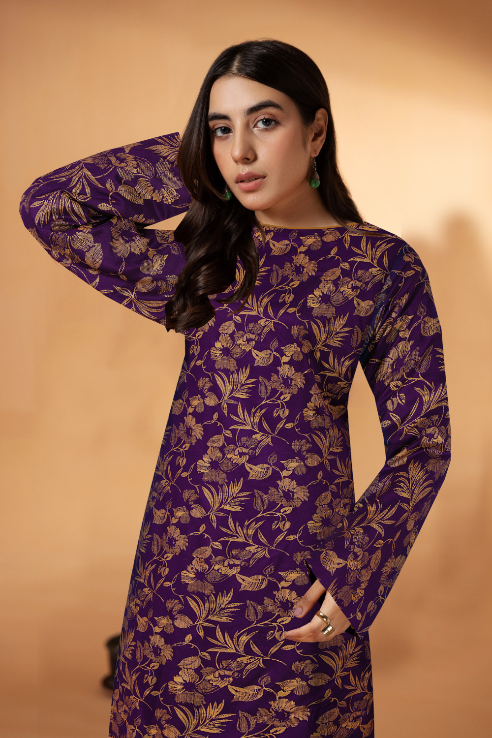 2 PC Unstitched | Printed Linen Shirt + Trouser