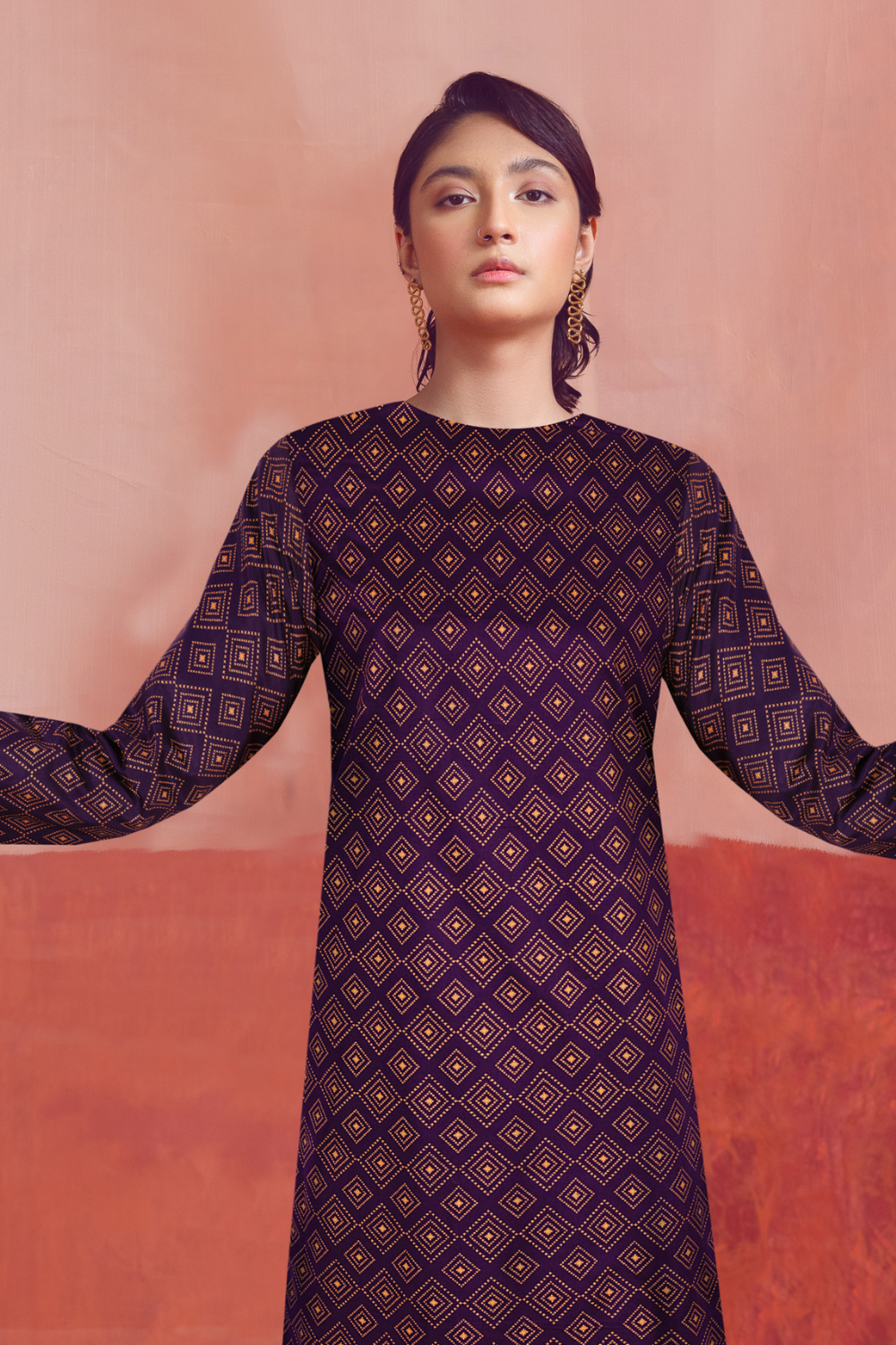 2 PC Unstitched | Printed Linen Shirt + Trouser