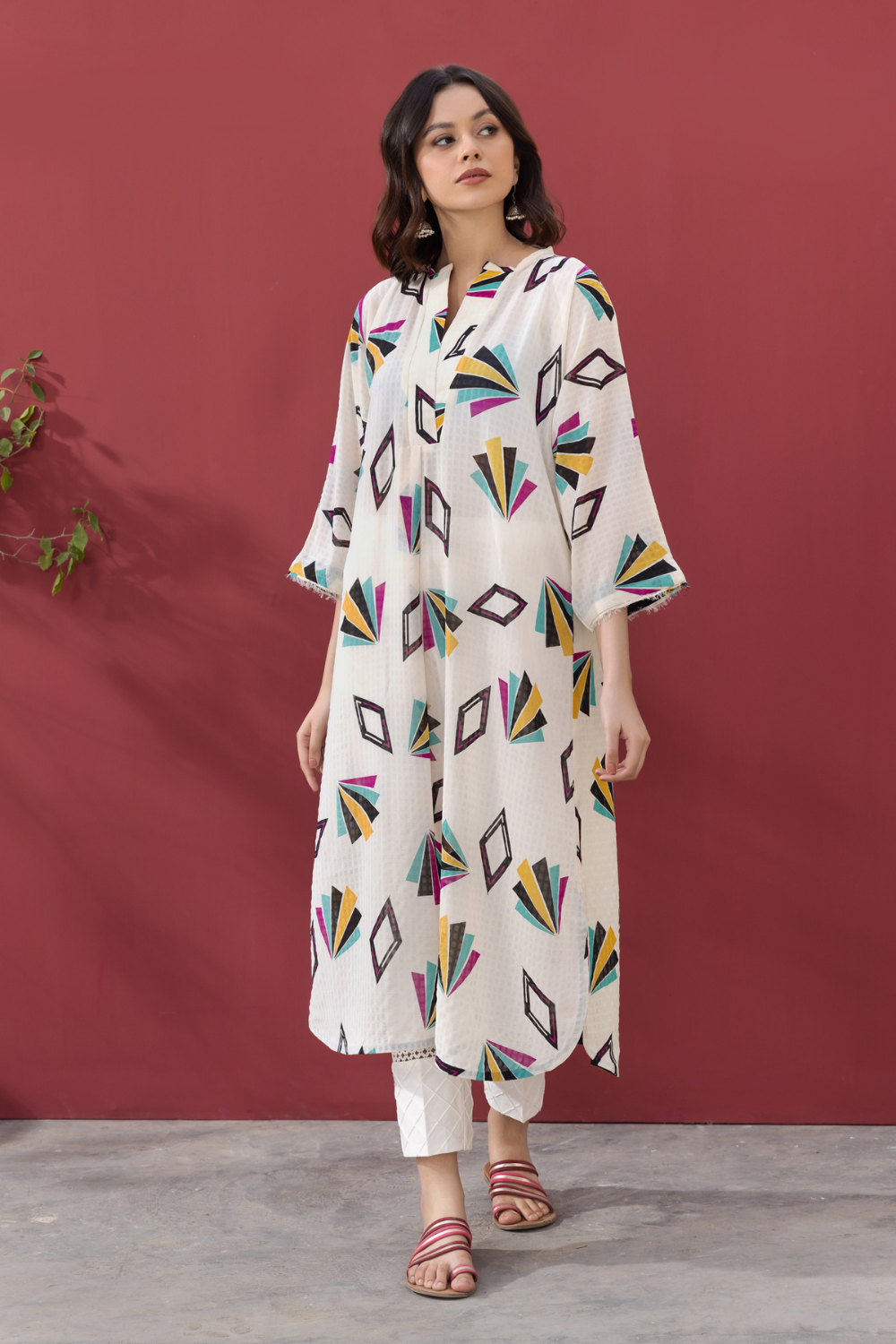 1 PC Stitched | Printed Chiffon Shirt