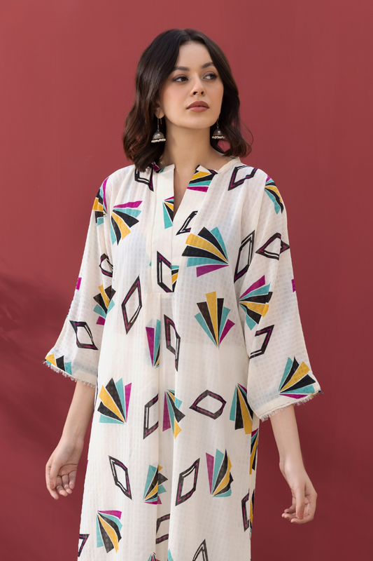 1 PC Stitched | Printed Chiffon Shirt