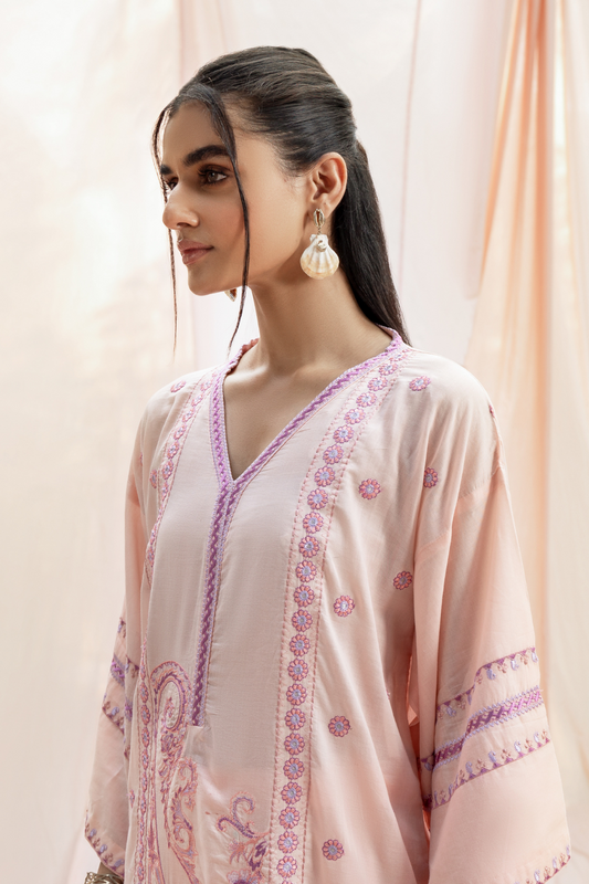 1 PC Stitched | Pima Embroidered Lawn Shirt